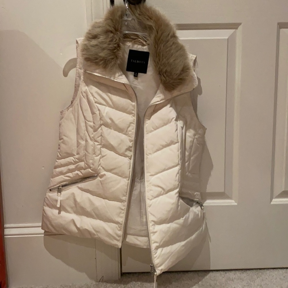 TALBOTS hooded vest